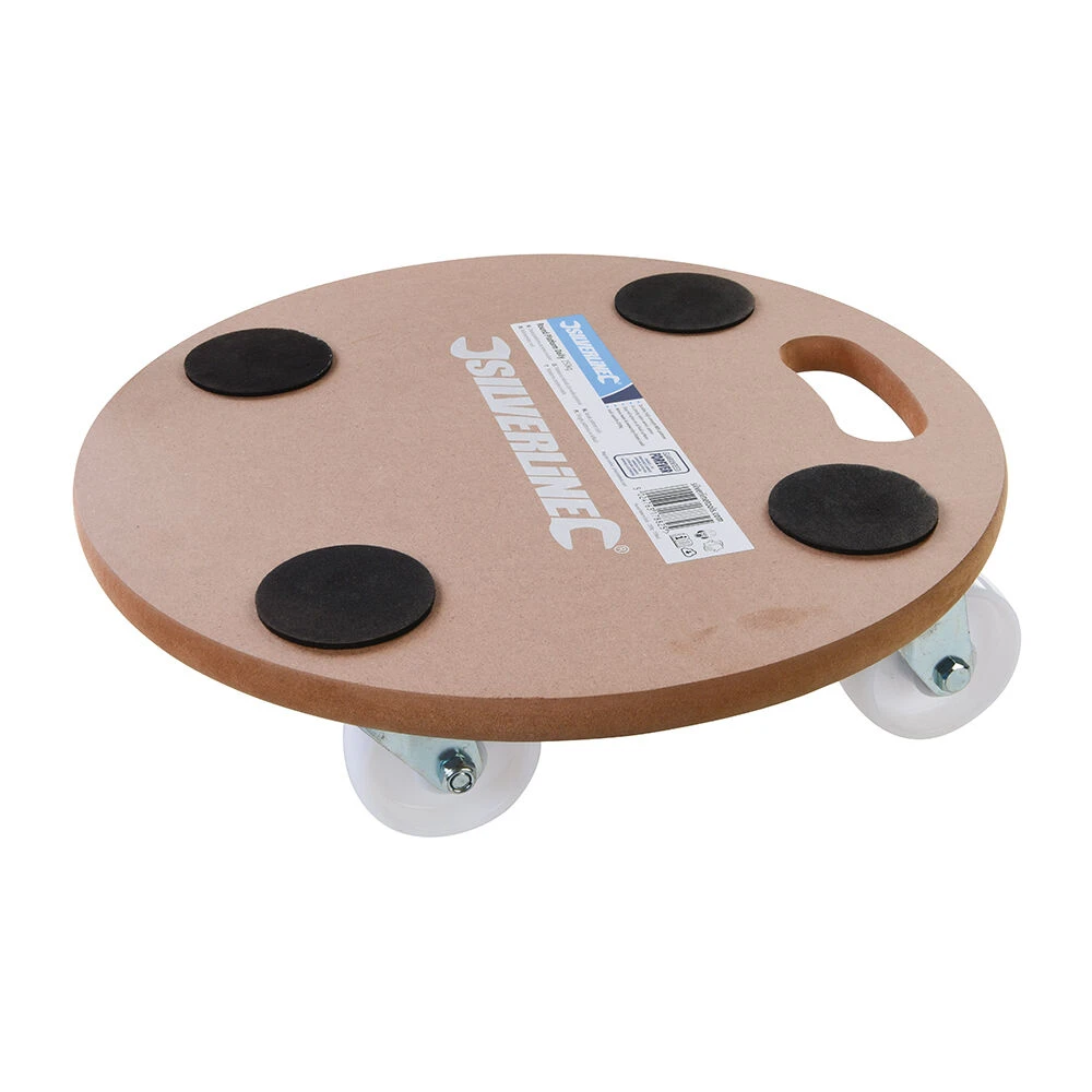 Silverline Round Platform Dolly Trolley 250kg 1 Silverline Round Platform Dolly Trolley 250kg