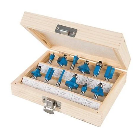 Silverline 1/4in TCT Router Bit Cutter Set 12 Piece 1 Silverline 1/4in TCT Router Bit Cutter Set 12 Piece