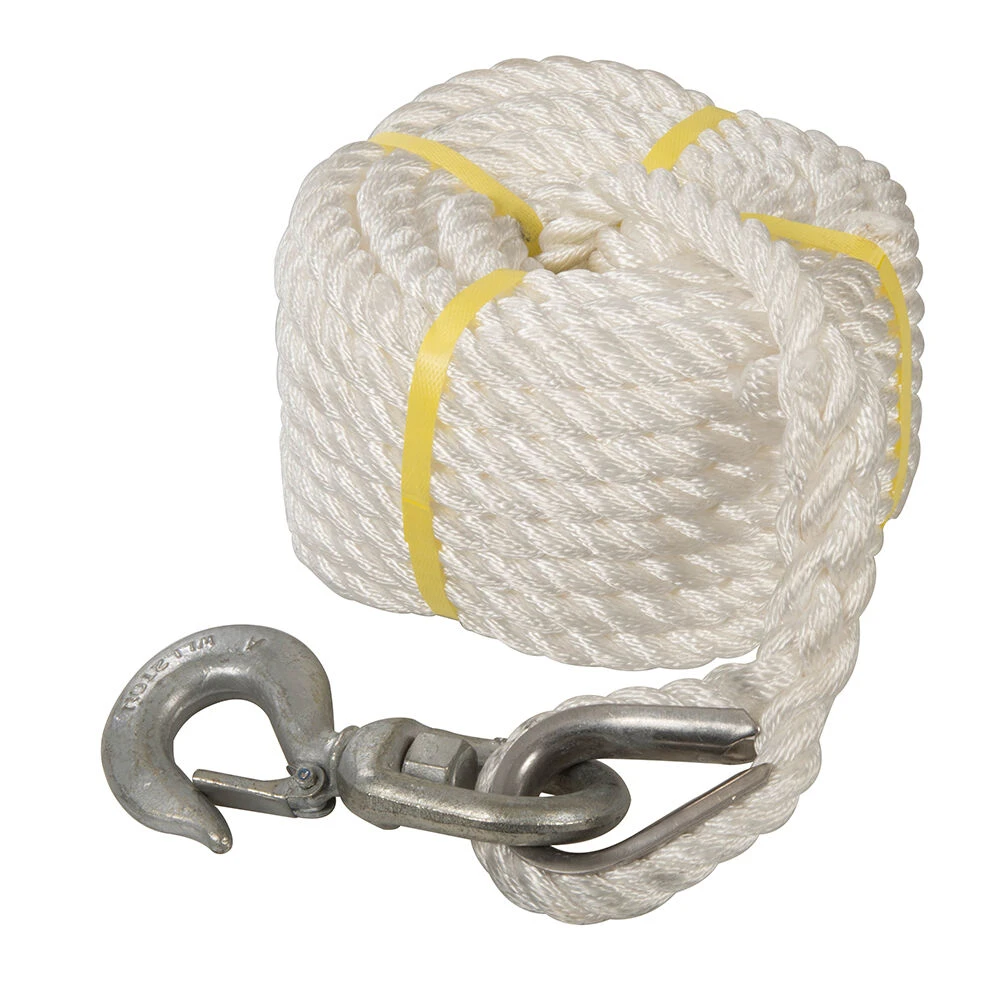 Silverline Gin Wheel Rope With Hook 20m X 18mm 1 Silverline Gin Wheel Rope With Hook 20m X 18mm