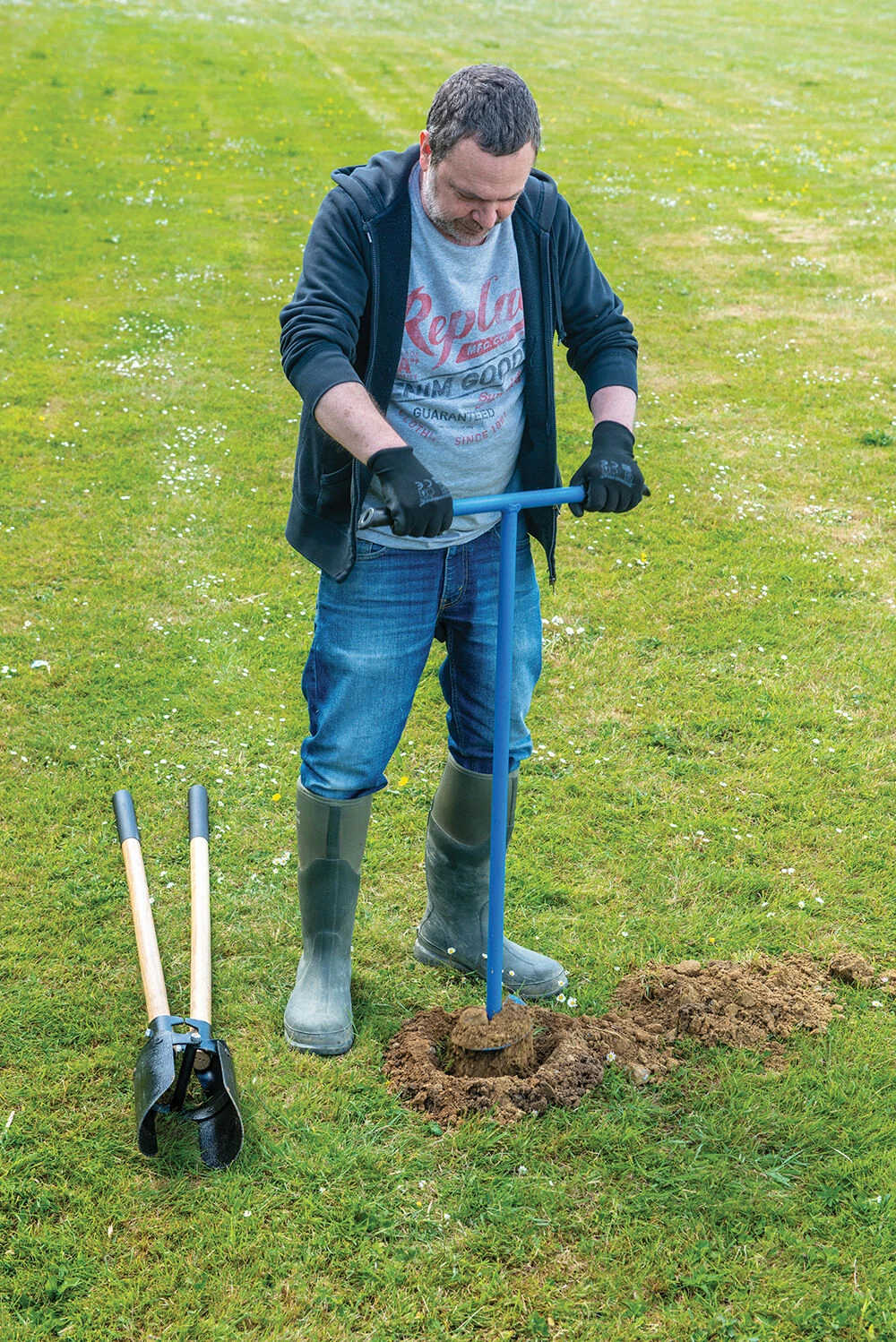 Silverline Post Hole Auger 127mm Diameter 2 Silverline Post Hole Auger 127mm Diameter - Image 2