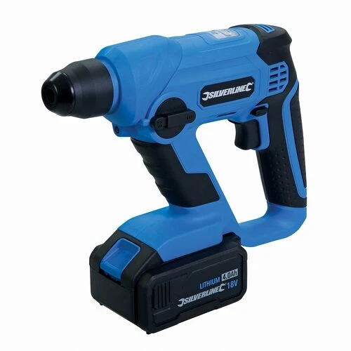 Silverline Cordless 18v SDS Plus Hammer Drill With Battery 1 Silverline Cordless 18v SDS Plus Hammer Drill With Battery