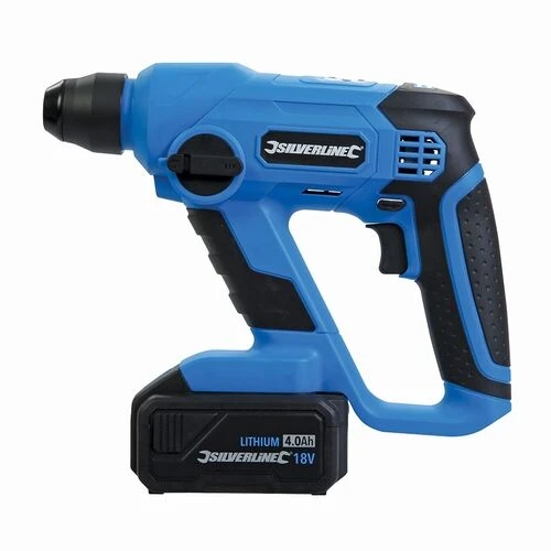 Silverline Cordless 18v SDS Plus Hammer Drill With Battery 2 Silverline Cordless 18v SDS Plus Hammer Drill With Battery - Image 2