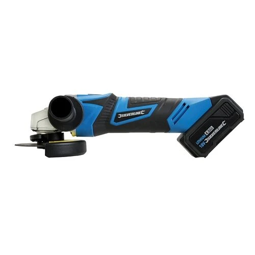 Silverline Cordless 18v Angle Grinder 115mm With Battery 2 Silverline Cordless 18v Angle Grinder 115mm With Battery - Image 2