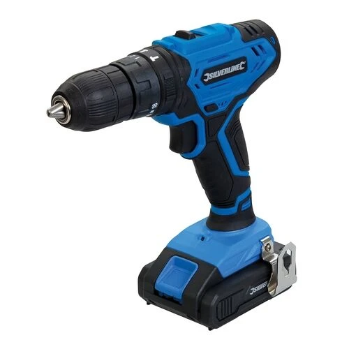 Silverline Cordless 18v Combi Hammer Drill & 2 X Li-Ion 1.5Ah Batts 1 Silverline Cordless 18v Combi Hammer Drill & 2 X Li-Ion 1.5Ah Batts