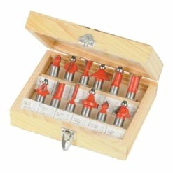 Silverline 1/2in TCT Router Bit Cutter Set 12 Piece