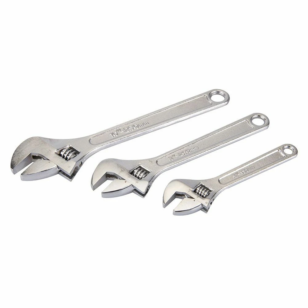 Silverline Adjustable Wrench Set 3 Piece 1 Silverline Adjustable Wrench Set 3 Piece