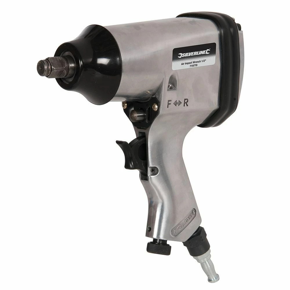 Silverline Air Impact Wrench 1/2in Square Drive 1 Silverline Air Impact Wrench 1/2in Square Drive
