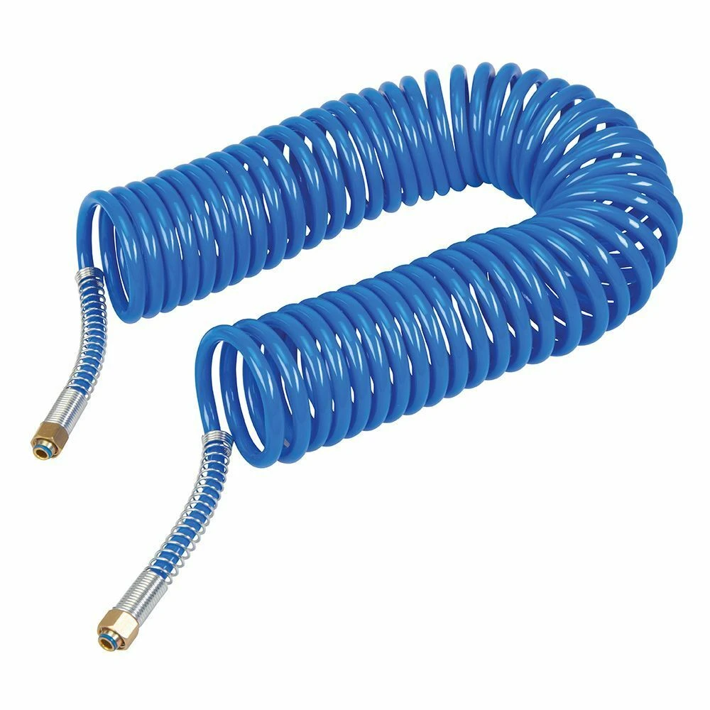 Silverline Coiled Air Line Hose 10 Metre 1 Silverline Coiled Air Line Hose 10 Metre