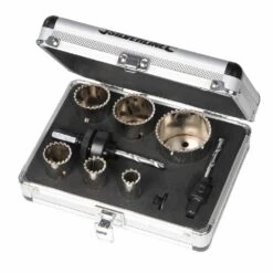 Silverline Diamond Grit Holesaw Kit 11 Piece