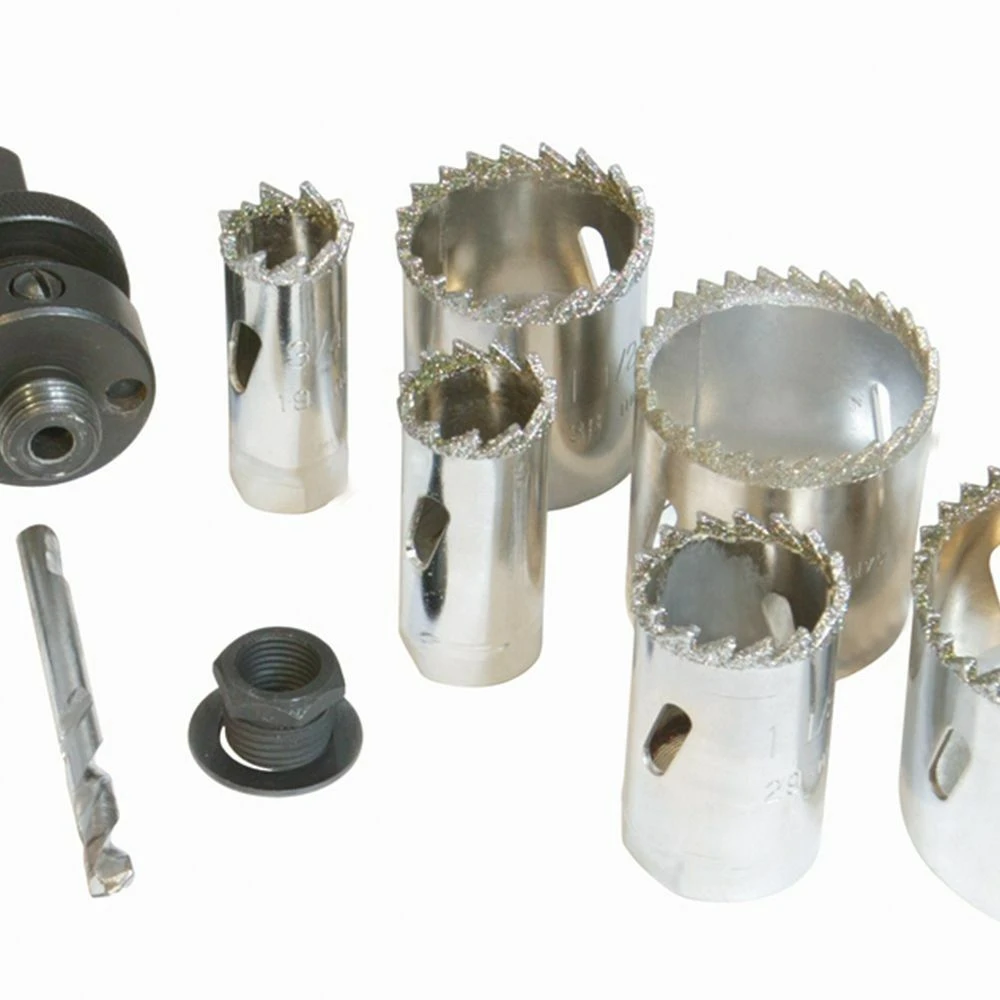 Silverline Diamond Grit Holesaw Kit 11 Piece 2 Silverline Diamond Grit Holesaw Kit 11 Piece - Image 2