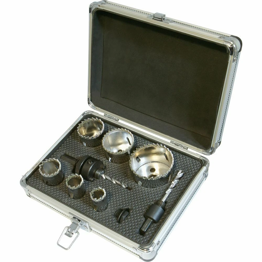 Silverline Diamond Grit Holesaw Kit 11 Piece 3 Silverline Diamond Grit Holesaw Kit 11 Piece - Image 3