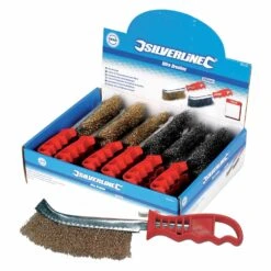 Silverline Display Box Of Steel Wire Brushes 24 Piece