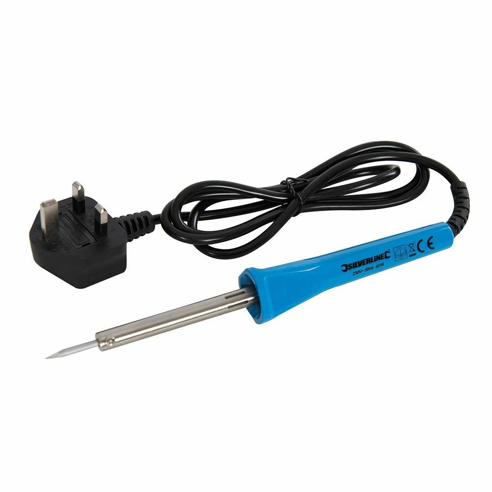 Silverline Electric Soldering Iron 40W 1 Silverline Electric Soldering Iron 40W