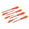 Silverline Electricians Insulated Soft-Grip Screwdriver Set 7 Piece