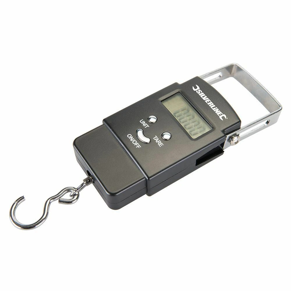 Silverline Electronic Pocket Balance Digital Bag Weighing Scales 40kg 1 Silverline Electronic Pocket Balance Digital Bag Weighing Scales 40kg