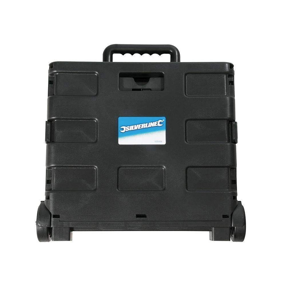 Silverline Folding Storage Box Trolley 25kg 2 Silverline Folding Storage Box Trolley 25kg - Image 2