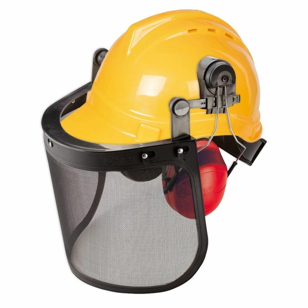 Silverline Forestry Helmet With Visor & Ear Defenders 1 Silverline Forestry Helmet With Visor & Ear Defenders