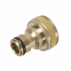 Silverline Hose Tap Connector Brass 3/4in BSP - 1/2in Male