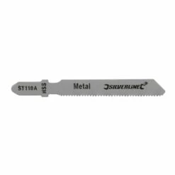 Silverline Jigsaw Blades For Metal Pack Of 5 - Straight Fine Cut - ST118A