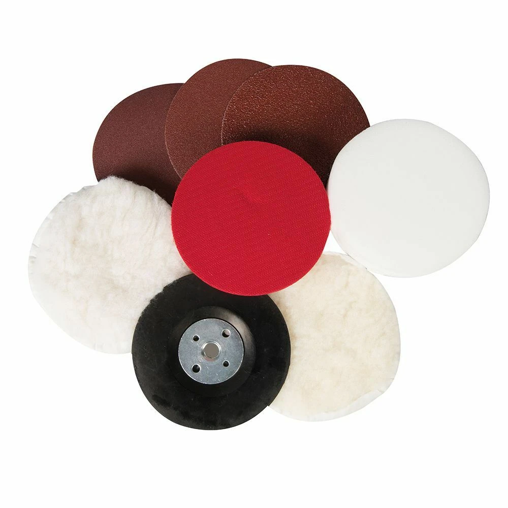 Silverline M14 Sanding & Polishing 180mm Kit 8 Piece 1 Silverline M14 Sanding & Polishing 180mm Kit 8 Piece