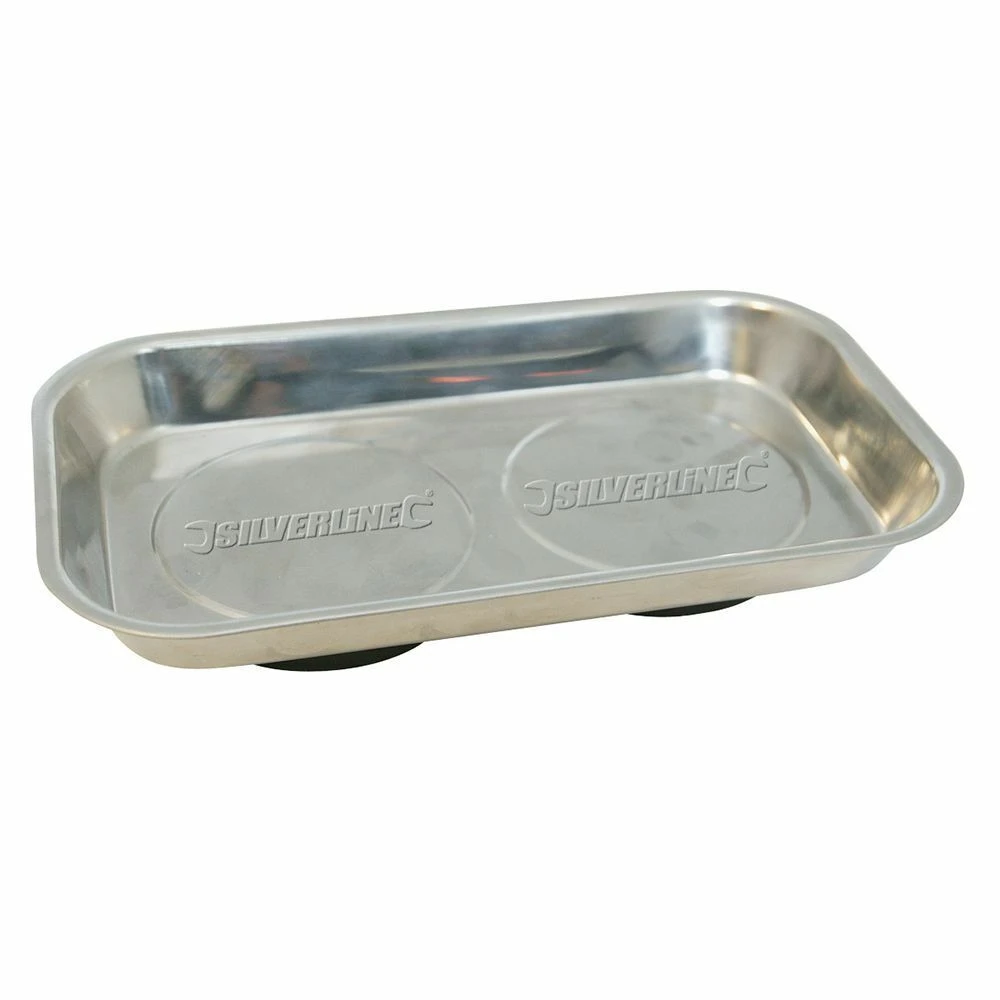 Silverline Magnetic Parts Tray Rectangular Dish 150 X 225mm 1 Silverline Magnetic Parts Tray Rectangular Dish 150 X 225mm