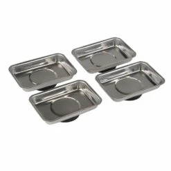 Silverline Magnetic Tray / Parts Dish Set 4 Piece