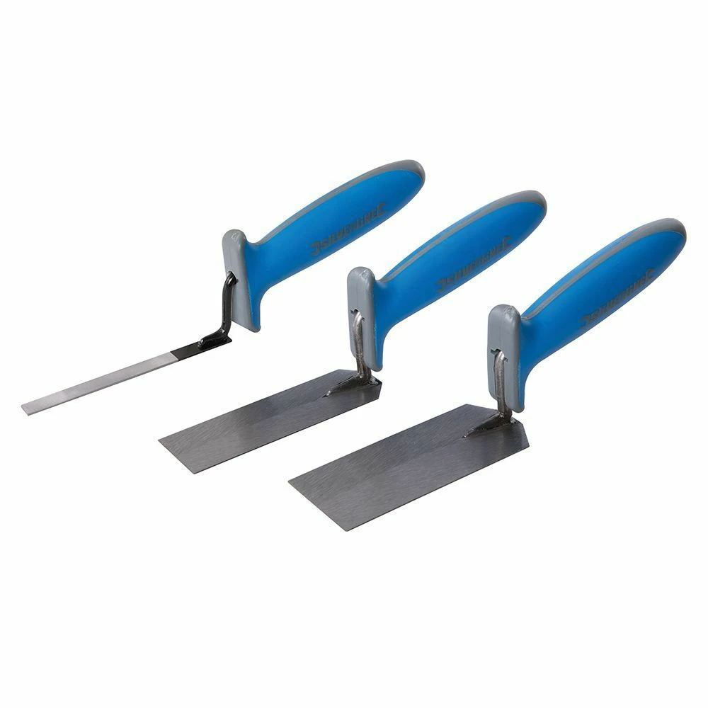 Silverline Margin Trowel Soft-Grip Set 3 Piece 1 Silverline Margin Trowel Soft-Grip Set 3 Piece