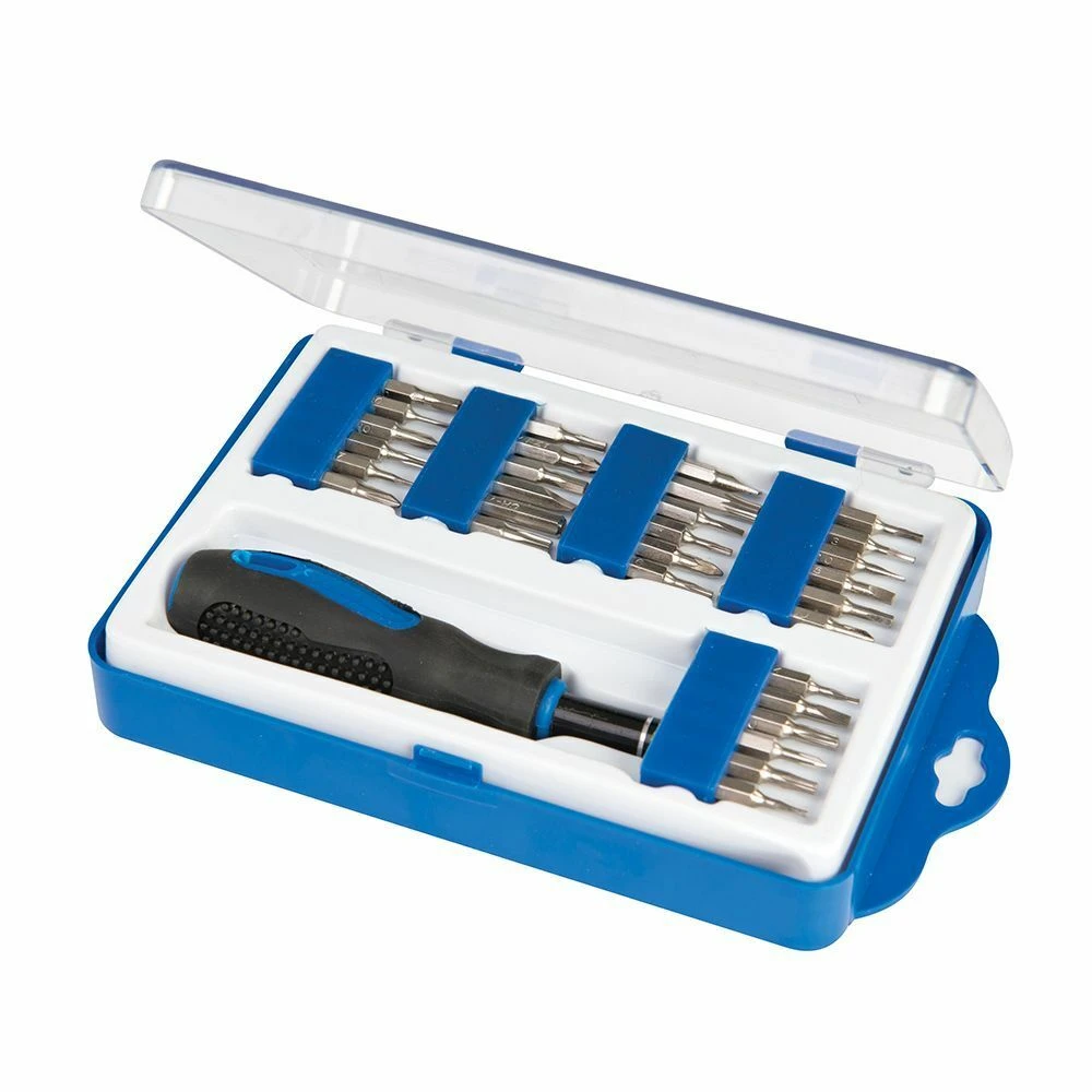 Silverline Precision Screwdriver Bit Set 31 Piece 1 Silverline Precision Screwdriver Bit Set 31 Piece