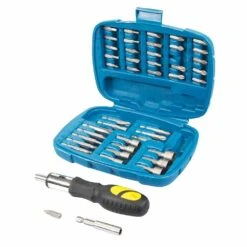 Silverline Ratchet Screwdriver Bit & Socket Set 45 Piece