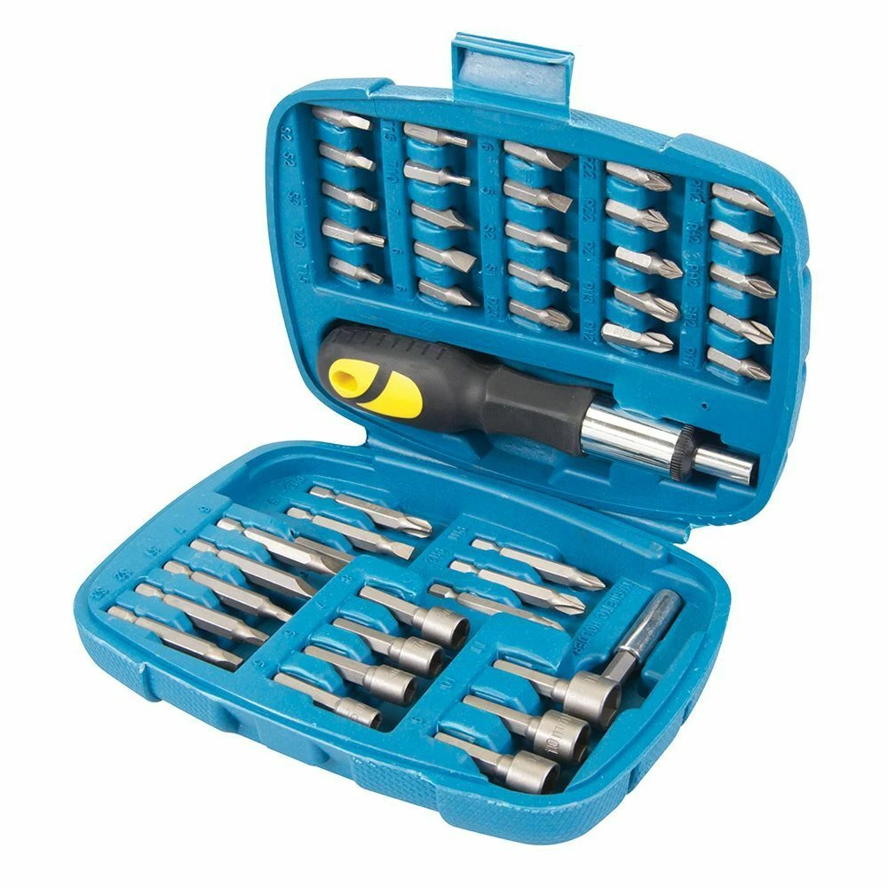 Silverline Ratchet Screwdriver Bit & Socket Set 45 Piece 3 Silverline Ratchet Screwdriver Bit & Socket Set 45 Piece - Image 3