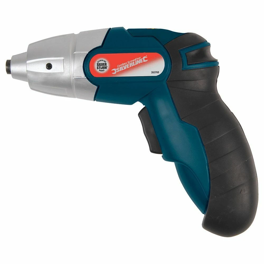 Silverline Silverstorm 3.6v Li-Ion Cordless Screwdriver & Bits Set 102 Piece 2 Silverline Silverstorm 3.6v Li-Ion Cordless Screwdriver & Bits Set 102 Piece - Image 2
