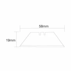 Silverline Snap-Proof Replacement Utility Knife Blades Pack Of 10 -Silverline silverline snap proof replacement utility knife blades pack of 10 3 38399 p