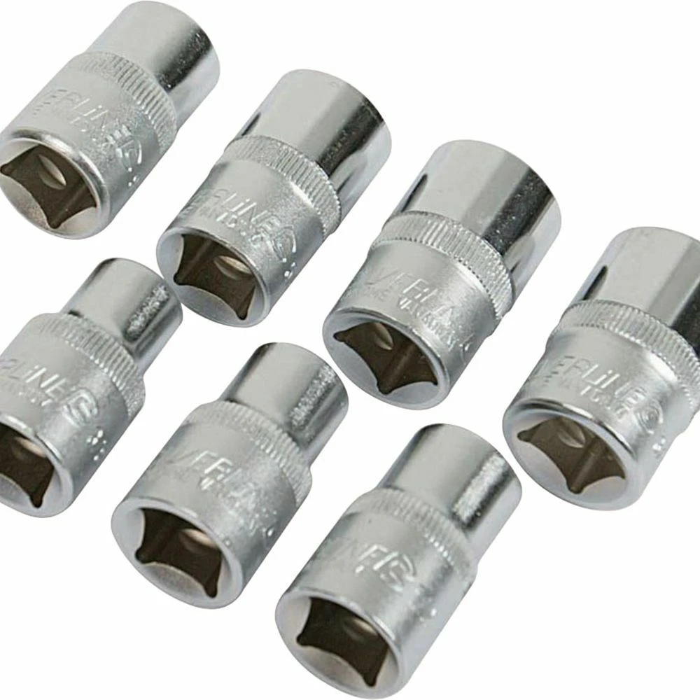 Silverline Socket Set 1/2in Drive Imperial 7 Piece (3/8 - 3/4in) 2 Silverline Socket Set 1/2in Drive Imperial 7 Piece (3/8 - 3/4in) - Image 2