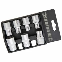 Silverline Socket Set 1/2in Drive Metric 7 Piece (10-19mm)