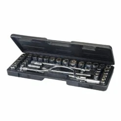 Silverline Socket Set 1/2in Metric/AF 42 Piece