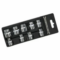 Silverline Socket Set 3/8in Drive Metric 9 Piece (8-19mm)