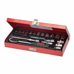 Silverline Socket Wrench Set 3/8in Drive Metric 20 Piece