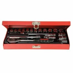 Silverline Socket Wrench Set 3/8in Drive Metric 20 Piece -Silverline silverline socket wrench set 3 8in drive metric 20 piece 3 40550 p