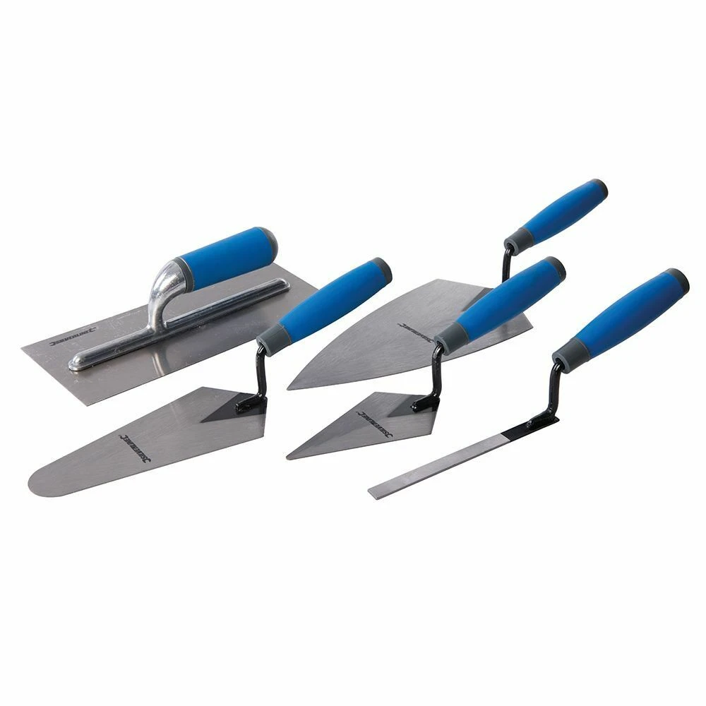 Silverline Soft-Grip Tradesmans Trowel Set 5 Piece 1 Silverline Soft-Grip Tradesmans Trowel Set 5 Piece