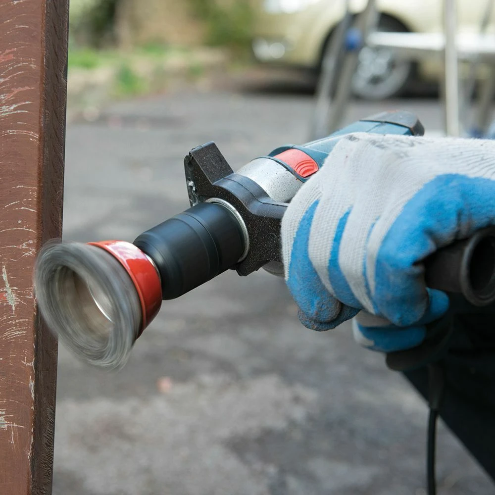 Silverline Steel Double-Row Twist-Knot Bowl Wire Cup Grinder Brush 2 Silverline Steel Double-Row Twist-Knot Bowl Wire Cup Grinder Brush - Image 2