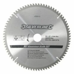 Silverline TCT Aluminium Saw Blade 250 X 30mm X 80 Teeth