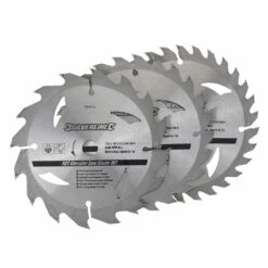 Silverline TCT Circular Saw Blade TRIPLE PACK 135 X 12.7mm (16, 24 & 30 Teeth)