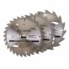 Silverline TCT Circular Saw Blade TRIPLE PACK 150 X 20mm (16, 24 & 30 Teeth)