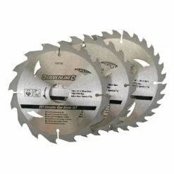 Silverline TCT Circular Saw Blade TRIPLE PACK 160 X 30mm (16, 24 & 30 Teeth)
