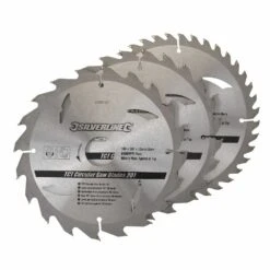 Silverline TCT Circular Saw Blade TRIPLE PACK 180 X 30mm (20, 24 & 40 Teeth)