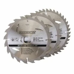 Silverline TCT Circular Saw Blade TRIPLE PACK 190 X 30mm (20, 24 & 40 Teeth)