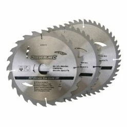 Silverline TCT Circular Saw Blade TRIPLE PACK 205 X 30mm (24, 40 & 48 Teeth)
