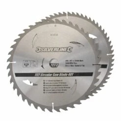 Silverline TCT Circular Saw Blade TWIN PACK 300 X 30mm (40 & 60 Teeth)