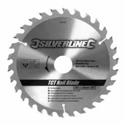 Silverline TCT 'Wood With Nails' Saw Blade 184 X 30mm X 30 Teeth