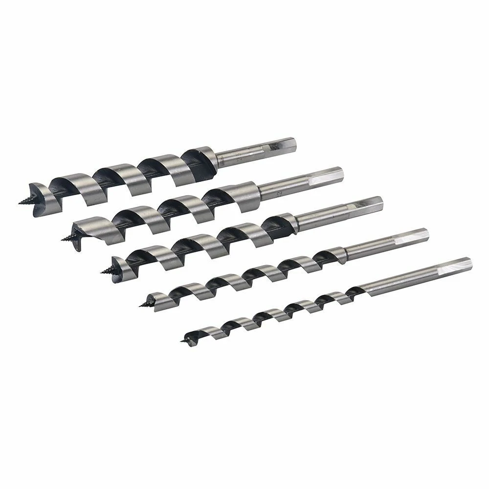 Silverline Wood Auger Drill Bit Set 5 Piece 1 Silverline Wood Auger Drill Bit Set 5 Piece